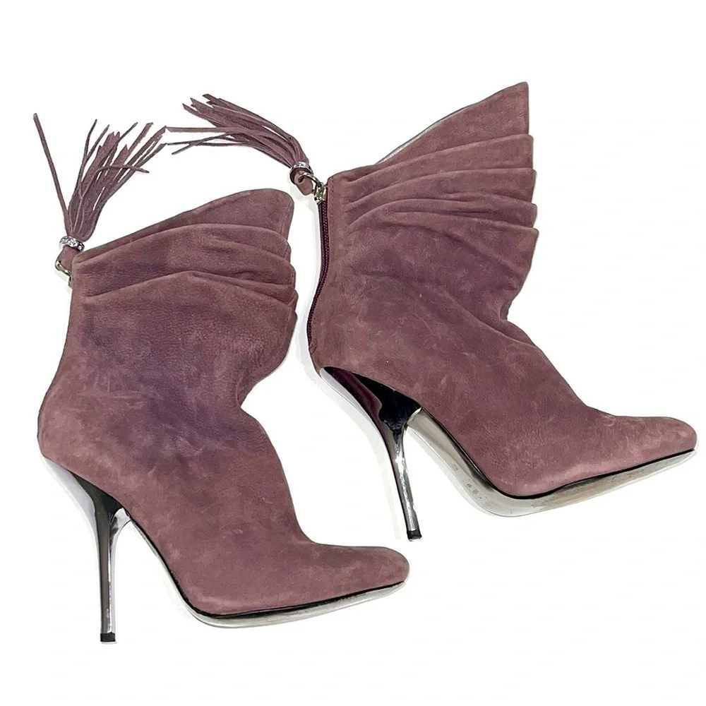 Marciano Guess Purple Suede Ankle Boots